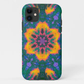 Psychedelisch Hippie Orange und Lila Case-Mate iPhone Hülle (Rückseite)