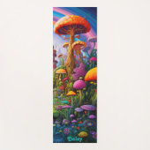 Psychedelisch Hippie Rainbow Mushroom Yogamatte (Vorderseite)
