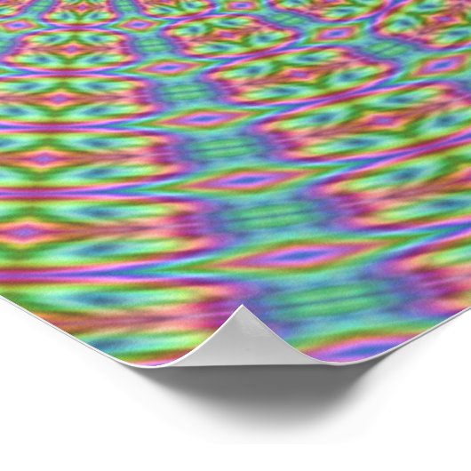 Psychedelisch Hippie Retro Poster (Ecke)