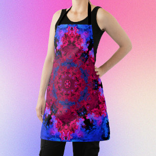 Psychedelisch Hippie Rosa und Blau Schürze