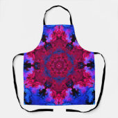 Psychedelisch Hippie Rosa und Blau Schürze (Vorderseite)