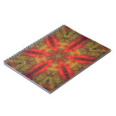 Psychedelisch Hippie Rot und Gelb Notizblock (Linke Seite)