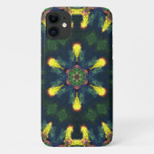 Psychedelisch Hippie Yellow Blue und Green Case-Mate iPhone Hülle (Rückseite)