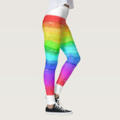 Psychedelisch Hippy Retro Peace Art Leggings (Rechts)