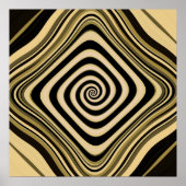Psychedelisch Hypnotic Swirl Vortex Helix Spiral Poster (Vorne)