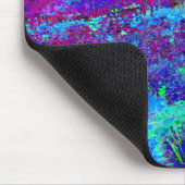 Psychedelisch Impressionistisch Blauer Garten Land Mousepad (Ecke)