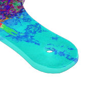 Psychedelisch Impressionistisch Blauer Garten Land Schneidebrett (Ecke)