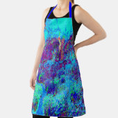 Psychedelisch Impressionistisch Blauer Garten Land Schürze (InSitu)
