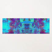 Psychedelisch Impressionistisch Blauer Garten Land Yogamatte (Vorderseite (Horizontal))