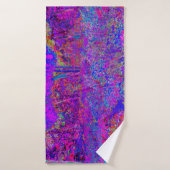 Psychedelisch Impressionistisch Lila Landschaft Badehandtuch (Badehandtuch)