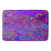 Psychedelisch Impressionistisch Lila Landschaft Badematte (Vorderseite)