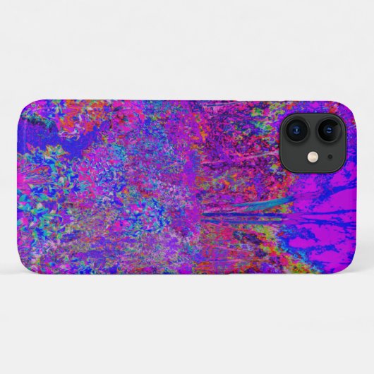 Psychedelisch Impressionistisch Lila Landschaft Case-Mate iPhone Hülle (Rückseite (Horizontal))