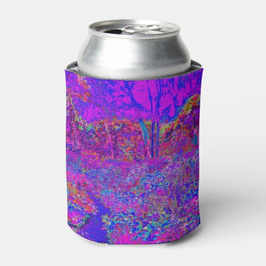 Psychedelisch Impressionistisch Lila Landschaft Dosenkühler (Kanne Vorderseite)