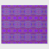 Psychedelisch Impressionistisch Lila Landschaft Geschenkpapier (Flach)
