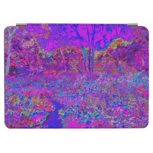 Psychedelisch Impressionistisch Lila Landschaft iPad Air Hülle
