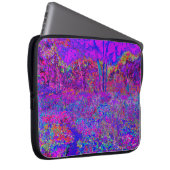 Psychedelisch Impressionistisch Lila Landschaft Laptopschutzhülle (Vorne Rechts)