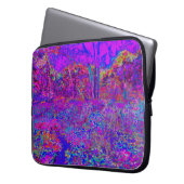 Psychedelisch Impressionistisch Lila Landschaft Laptopschutzhülle (Vorderseite Links)