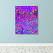 Psychedelisch Impressionistisch Lila Landschaft Leinwanddruck (Insitu (Holzboden))