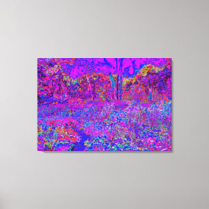 Psychedelisch Impressionistisch Lila Landschaft Leinwanddruck