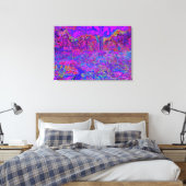 Psychedelisch Impressionistisch Lila Landschaft Leinwanddruck (Insitu (Schlafzimmer))