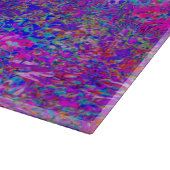 Psychedelisch Impressionistisch Lila Landschaft Schneidebrett (Ecke)
