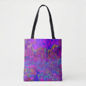 Psychedelisch Impressionistisch Lila Landschaft Tasche (Vorderseite)