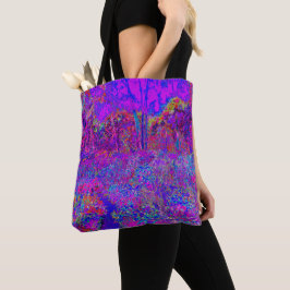 Psychedelisch Impressionistisch Lila Landschaft Tasche