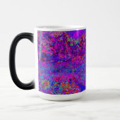 Psychedelisch Impressionistisch Lila Landschaft Verwandlungstasse (Links)