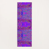 Psychedelisch Impressionistisch Lila Landschaft Yogamatte (Rückseite)