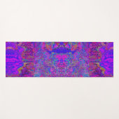 Psychedelisch Impressionistisch Lila Landschaft Yogamatte (Vorderseite (Horizontal))