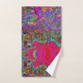 Psychedelisch-Impressionistische Gartenlandschaft Badhandtuch Set (Handtuch)