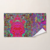 Psychedelisch-Impressionistische Gartenlandschaft Badhandtuch Set (Handtuch)