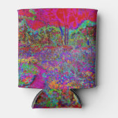 Psychedelisch-Impressionistische Gartenlandschaft Dosenkühler (Vorderseite)
