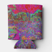 Psychedelisch-Impressionistische Gartenlandschaft Dosenkühler (Rückseite)