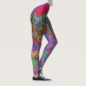 Psychedelisch-Impressionistische Gartenlandschaft Leggings (Rechts)