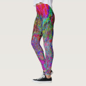 Psychedelisch-Impressionistische Gartenlandschaft Leggings (Links)