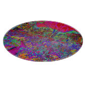 Psychedelisch-Impressionistische Gartenlandschaft Schneidebrett (Ecke)