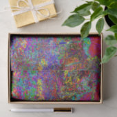Psychedelisch-Impressionistische Gartenlandschaft Seidenpapier (Geschenk)