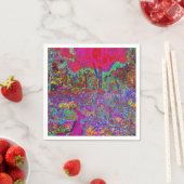 Psychedelisch-Impressionistische Gartenlandschaft Serviette (Beispiel)
