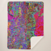 Psychedelisch-Impressionistische Gartenlandschaft Sherpadecke (Vorderseite)