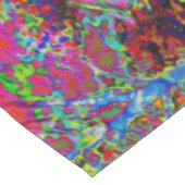 Psychedelisch-Impressionistische Gartenlandschaft Tischdecke (Schrägansicht)