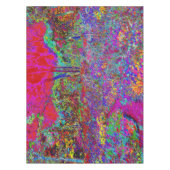 Psychedelisch-Impressionistische Gartenlandschaft Tischdecke (Vorderseite)