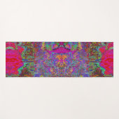 Psychedelisch-Impressionistische Gartenlandschaft Yogamatte (Vorderseite (Horizontal))