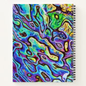 Psychedelisch Irridescent Abalone Seashell Notizblock (Rückseite)