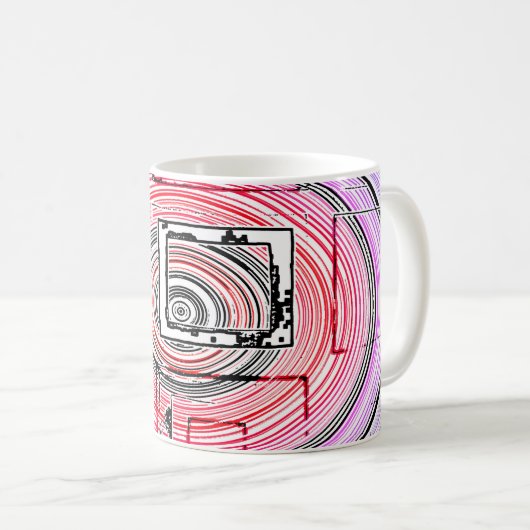 psychedelisch kaffeetasse (VorderseiteRechts)