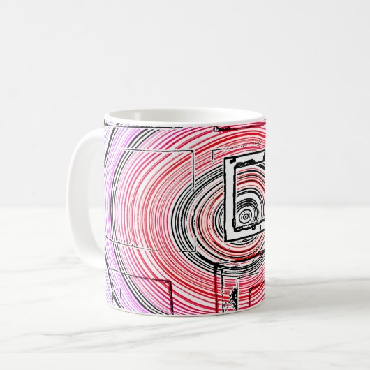 psychedelisch kaffeetasse (Vorderseite Links)