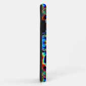 Psychedelisch Kaleidoskop Blau Rot und Grün Case-Mate iPhone Hülle (Hinten/Rechts)