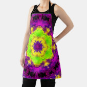 Psychedelisch Kaleidoskop Gelb und Lila Schürze (InSitu)