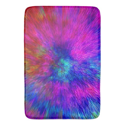 Psychedelisch Kersplash...... Badematte (Vorderseite Vertikal)