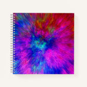 Psychedelisch Kersplash...... Notizblock (Vorderseite)